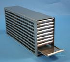 Microtiter Drawer Racks for Microtiter Plates up to 86x128x18 mm, open design, with safety stop