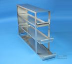 BRAVO 130 Drawer Racks for all boxes up to 133x133x133 mm, open design, hand grip, without safety stop, base of drawer closed