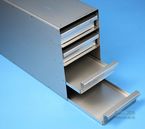 ALPHA 50 Drawer Racks for all boxes up to 136x136x53 mm, closed design, hand grip, with safety stop, base of drawer closed