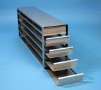 Microtiter Drawer Racks for Microtiter Plates up to 86x128x45 mm, open design, with safety stop