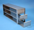 Microtiter Drawer Racks for Microtiter Plates up to 86x128x58 mm, open design, with safety stop